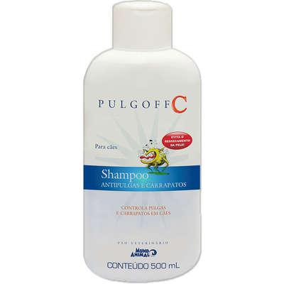 Shampoo Antipulgas e Carrapatos Mundo Animal Pulgoff C para