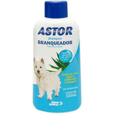 Shampoo Azul Astor Branqueador para Cães - 500 mL