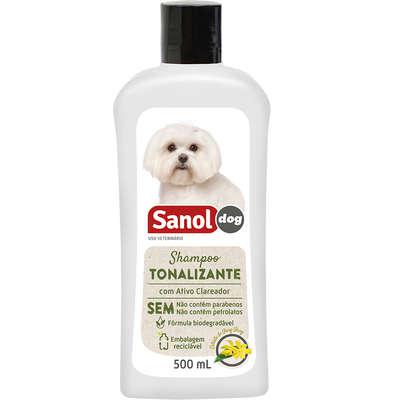 Shampoo Sanol Dog Tonalizante Pelos Claros - 500 mL