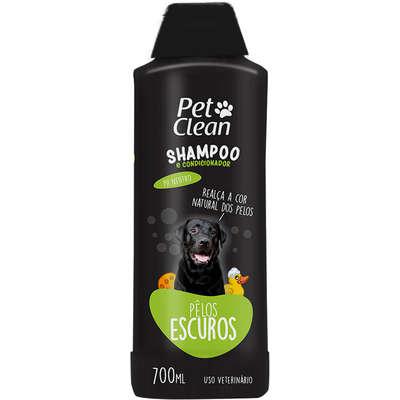 Shampoo e Condicionador Pet Clean 2 em 1 Pelos Escuros - 700