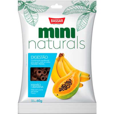 Snacks Bassar Mini Naturals Digestão Mamão & Banana