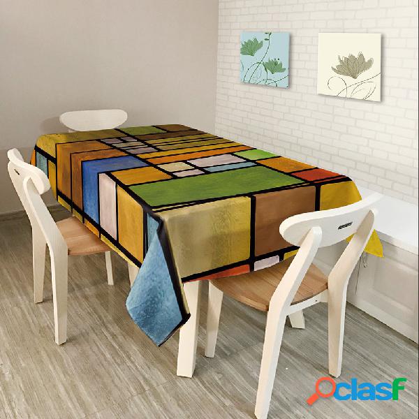 Sudeste da Ásia Rural Home Decor Colorido Lattice Retro