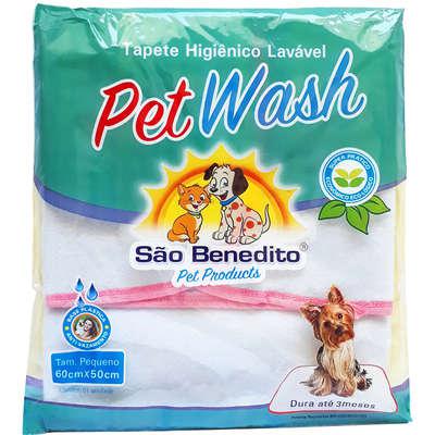 Tapete Higiênico Pet Wash São Benedito Pet Lavável - Rosa