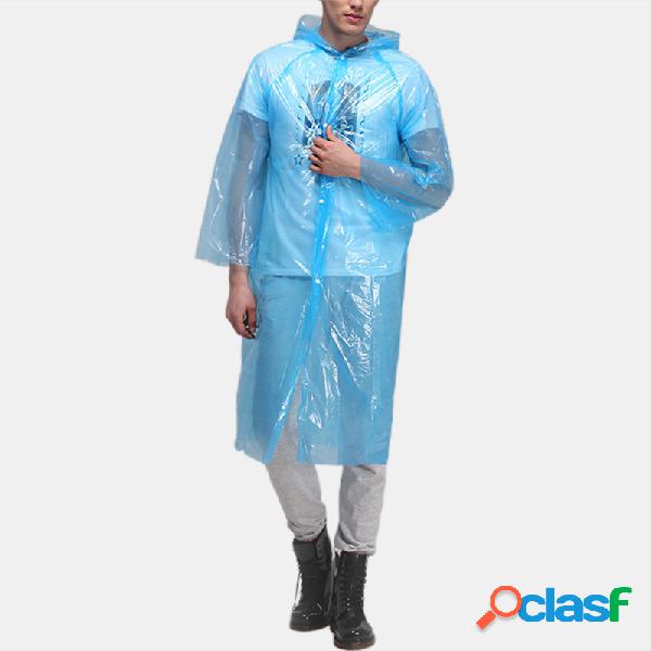 Terno de proteção do PE Capa de chuva descartável à
