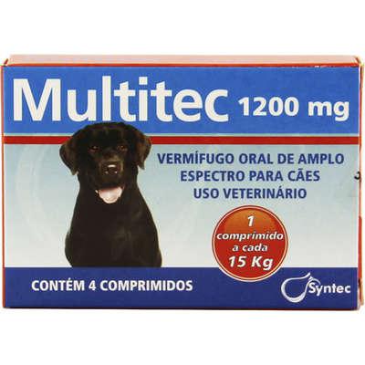 Vermífugo Syntec Multitec 1200 mg para Cães até 15 Kg