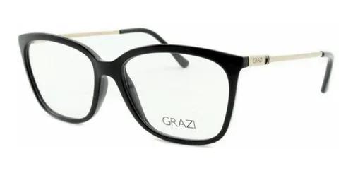 Armação Oculos Grau Grazi Massafera Gz3016 D829 Preto