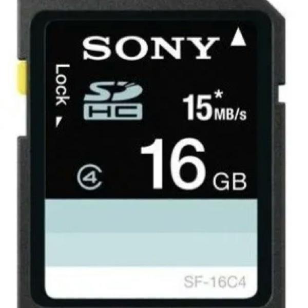 Cartão memória 16gb Sony Classe 4 De 15mb/s