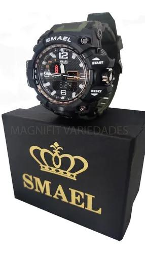 Relógio Smael 1545 Camuflado Original Militar Prova D´