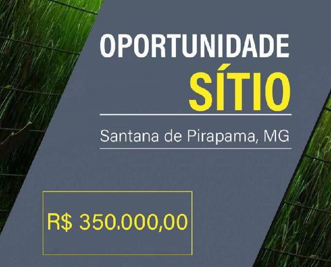 Vende Sitio 100.000 Metros Quadrados, Santana Pirapama, MG