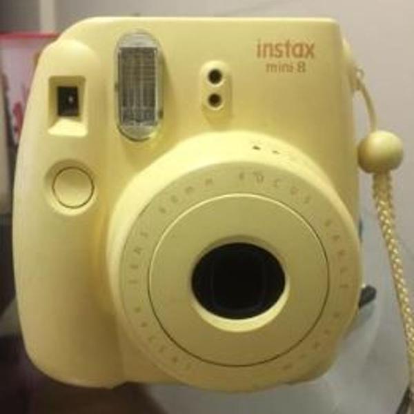 câmera instantânea fuji instax mini 8 amarela