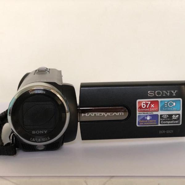 filmadora sony handycam dcr-sx21 standard definition com lcd