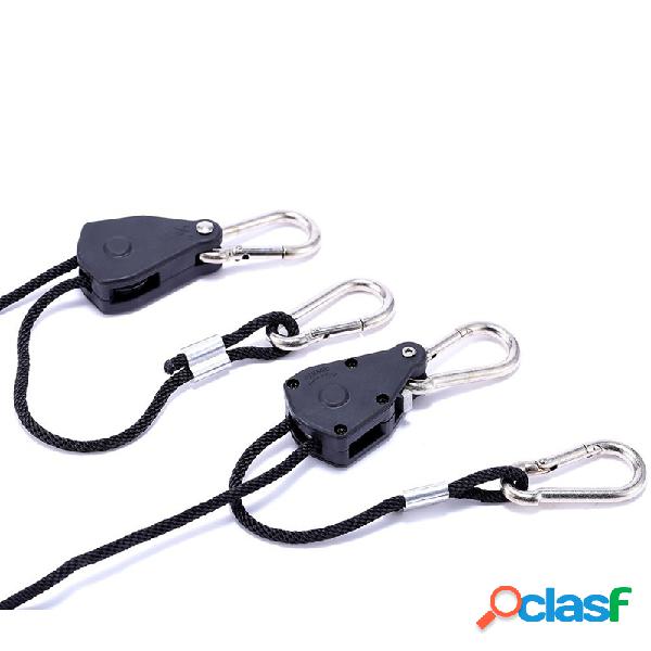 1 Par de 1/8 "Ajustável Crescer Luz Corda cabide Elevador