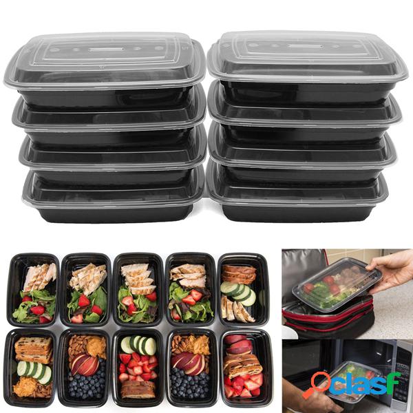 10 Pcs 24 oz Refeição Prep Recipientes De Alimentos Com