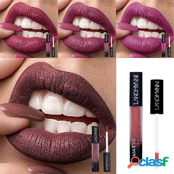 12 Cores Brilho labial fosco Non-stick Copo Long-Lasting Lip
