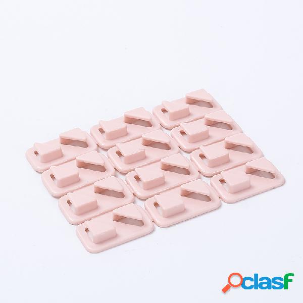 12 Pcs Desktop Fio Titular Colar Mini Cable Clip Power Cable