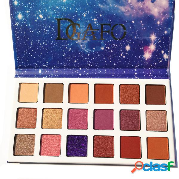 18 Cores Paleta de Sombra Modelo de Céu Estrelado Durável