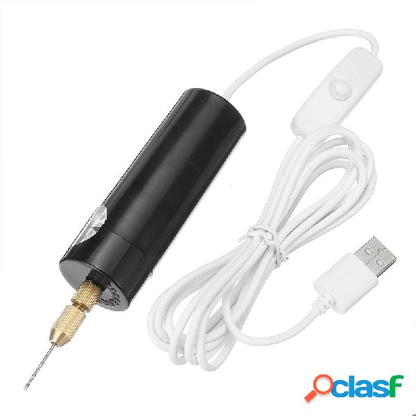 18 W Mini USB Broca Elétrica Broca 5V Mão Broca Portátil