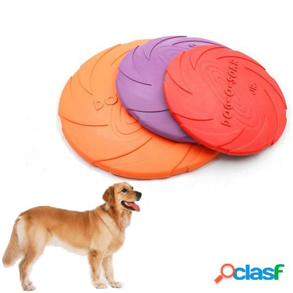 18cm Pet Dog Frisbee Borracha Floating Flying Disc Pet