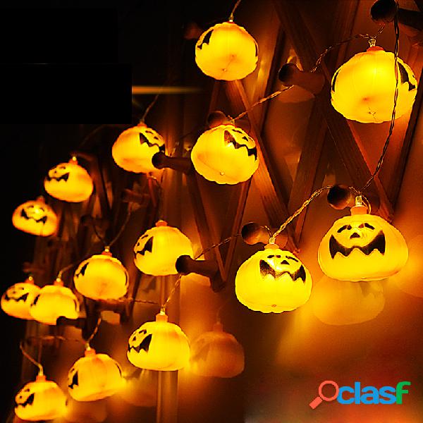 2.7M 16 LED Halloween Pumpkin String Lights Luzes de fadas