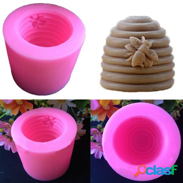 3D Creative Screw Bee Hive Handmade Vela Soap Mold DIY