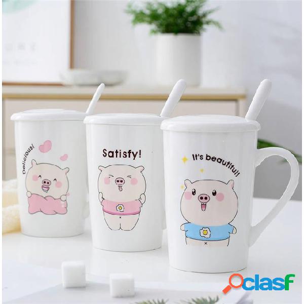 Bonito Cerâmico Caneca De Café Adorável Porco Padrão