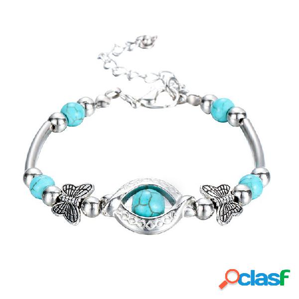 Bracelete feito à mão na moda da tira Turquesa bracelete