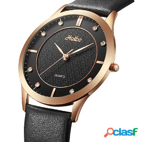 Casual Couple Quartz Assista impermeável simples Dial Waist