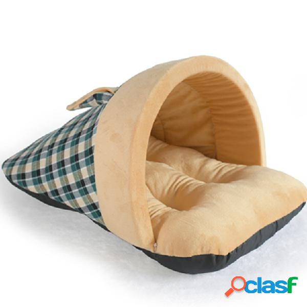 Cão de Estimação Gato Macio Quente Saco De Dormir Filhote