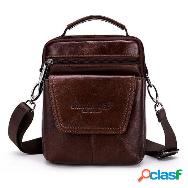 Couro Genuíno Casual Bolsas de Ombro Verão Multi-funcional