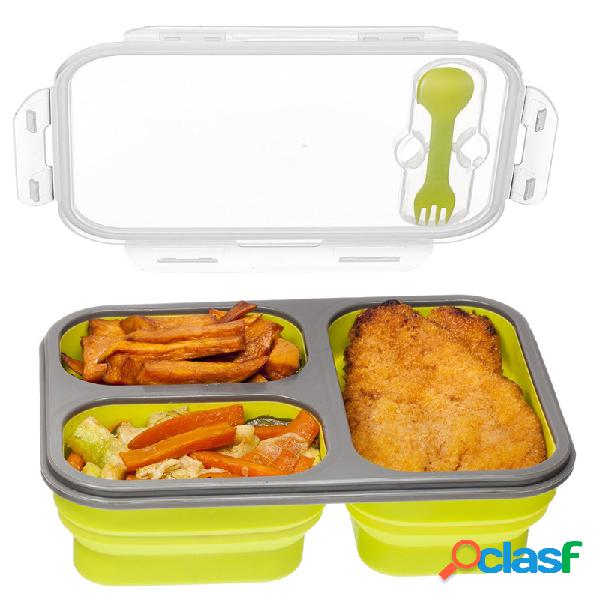 Forno De Microondas Dobrável Bento Silicone Almoço Caixa