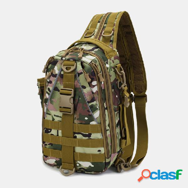 Homens Multifuncional Tactical Backpack Casual Sling