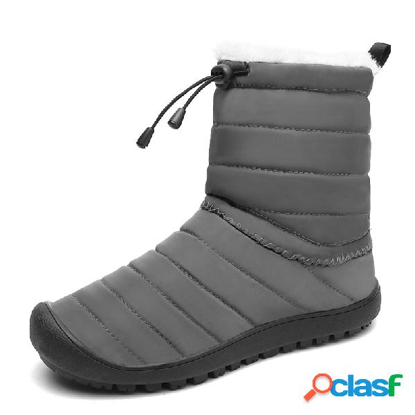 Homens botas de tornozelo impermeável removíveis forro