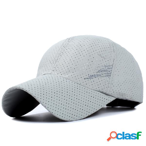 Homens finas respirável quick dry boné de beisebol