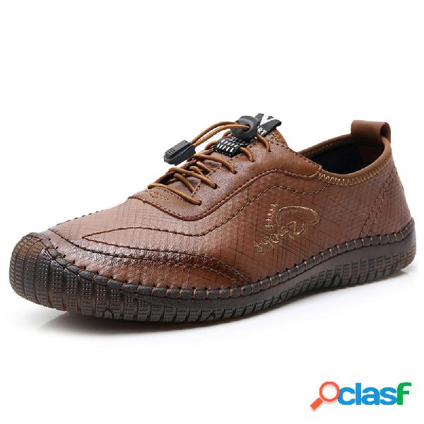 Homens microfibra couro antiderrapante Soft únicos sapatos