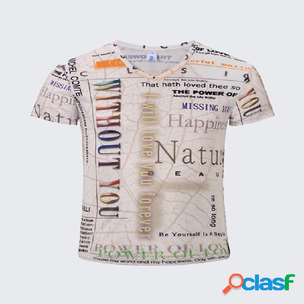 Letras personalizadas respiráveis dos homens do verão que