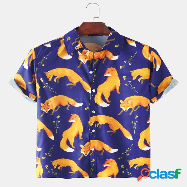 Mens engraçado dos desenhos animados animal impressão