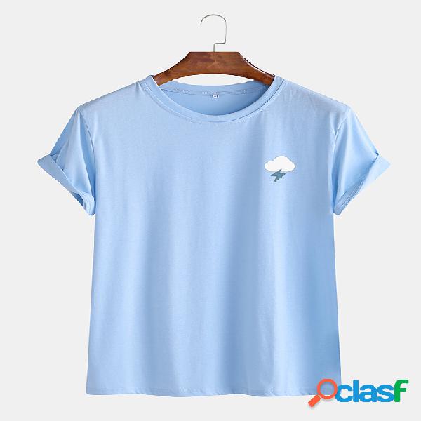 Mens símbolo de tempo de seis cores Padrão camisetas