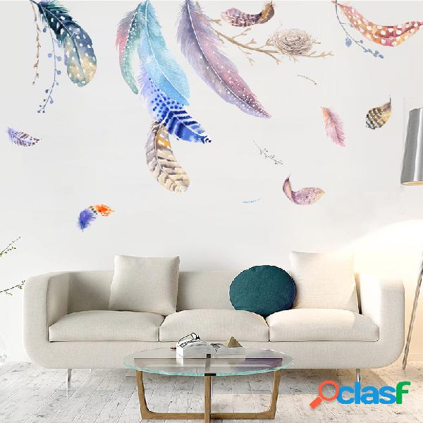 Miico 2 PCS Pena Adesivo Decorativo Sofá Fundo Adesivo de