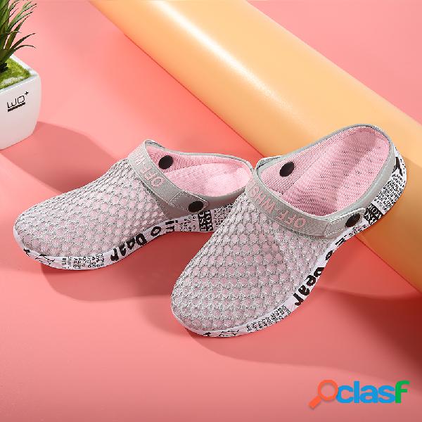 Mulher Praia Sapatos a montante Leve Oco Out Sandals