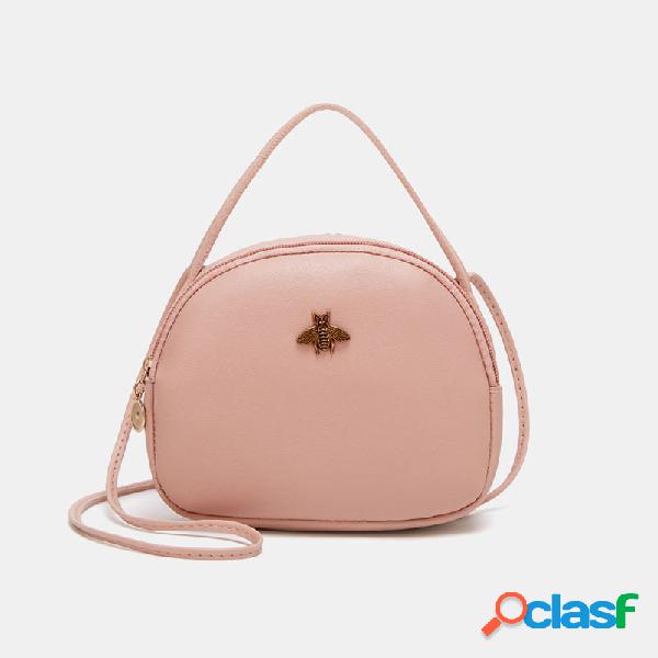 Mulheres Casual Casual PU Crossbody Bolsa Ombro Bolsa