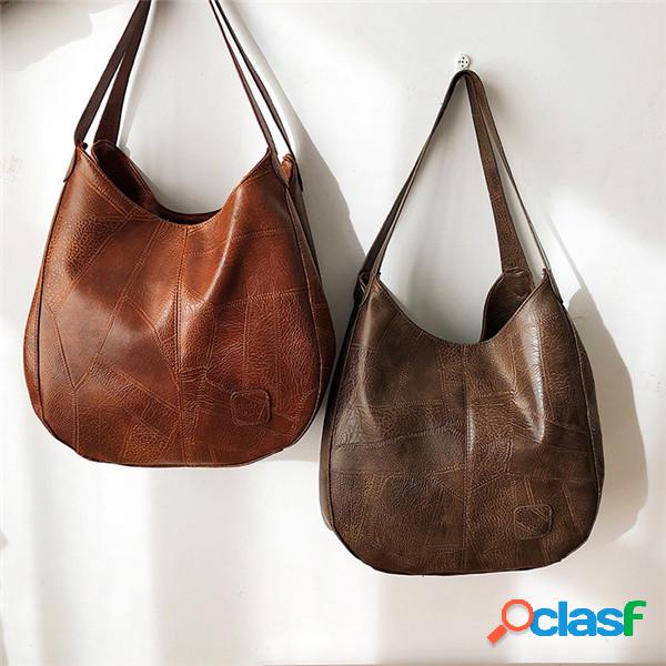 Mulheres Multi-camada Casual Shoulder Bolsa Colcha Bolsa