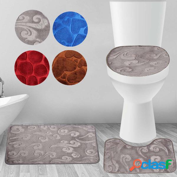 Pé de luxo 3 Peça Toliet Covers Cobre Pequeno Conjunto de