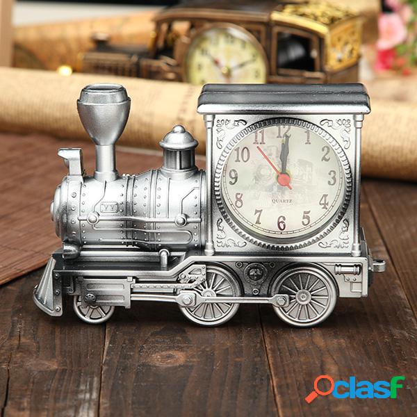 Retro Train Creative Alarm Clock Vintage Simulação Steam
