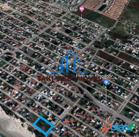Terreno de rua à Beira Mar medindo 1139,04 m²