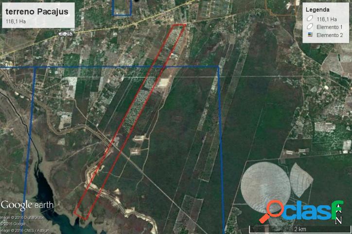 Terreno em Pacajus - CE, com 116,1 hectares, dupla aptidão