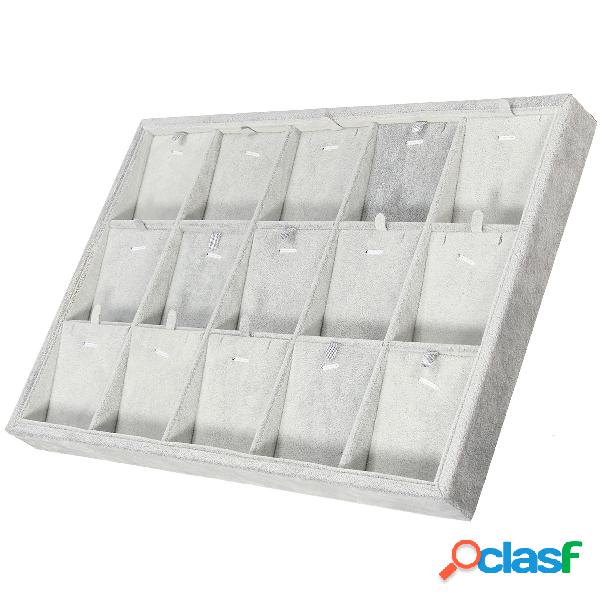 Velvet Necklace Organizador Holder Jewelry Boxes