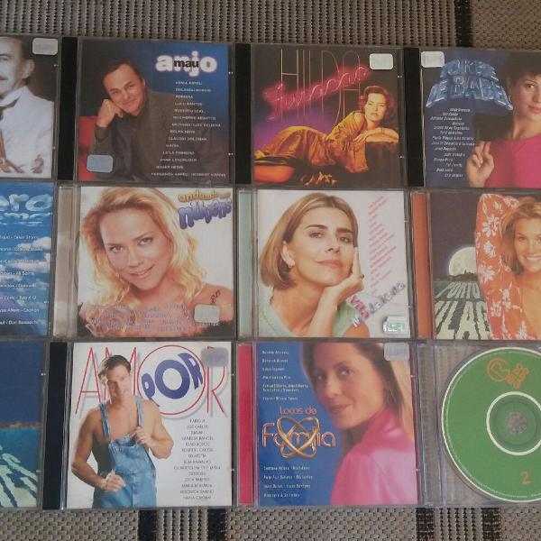 12 CDs originais de novela Globo top anos 90 2000