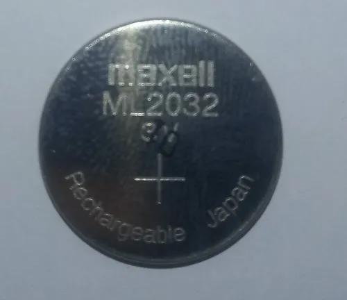 2x Suporte +bateria Maxell Ml2032 3v Recarregável.