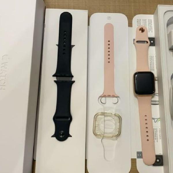Apple Watch S4 original lacrado Preto Rose e Branco