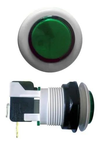 Botão De Comando Liga Desliga Power Chave (verde)